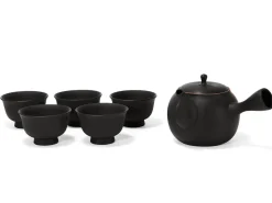 ORYOKI Japanisches Teeservice, 6-teilig, Kyusu Tokoname Sendan Sen Kaku