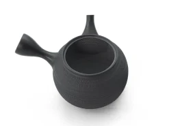 ORYOKI Japanisches Teeservice 6-teilig, Kyusu Tokoname Tobikanna Kuro