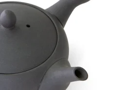 ORYOKI Japanisches Teeservice Teppachu Kurokusube, 3-teilig, Banko Yaki
