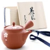 ORYOKI Japanische Teekanne Tokoname Sakura Momo mit Geschenkbox