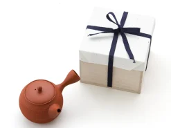 ORYOKI Japanische Teekanne Tokoname Tobikanna Shu mit Geschenkbox