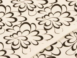 ORYOKI Japanpapier Chiyogami, Blütenkalligrafie schwarz/weiß