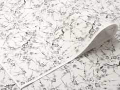 ORYOKI Japanpapier Chiyogami, Blütenäste grau-elfenbein