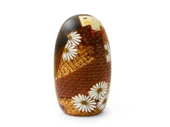 ORYOKI Kokeshi: Holzpuppe Hanakoromo