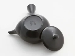 ORYOKI Kyusu Kuro Hiramaru, japanische Teekanne