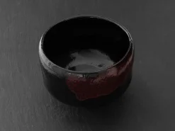 ORYOKI Matcha Schale Raku schwarz, Kyoto Japan