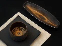 ORYOKI Matcha Teeschale Kuro Suyaki