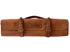 ORYOKI Messer-Tasche, Leder, Cognac