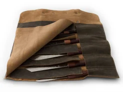 ORYOKI Messer-Tasche, Leder, Vintage-Style