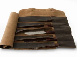 ORYOKI Messer-Tasche, Leder, Vintage-Style
