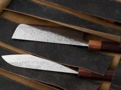 ORYOKI Messer-Tasche, Leder, Vintage-Style