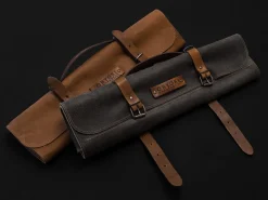 ORYOKI Messer-Tasche, Leder, Vintage-Style