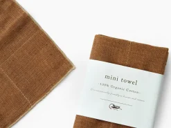 ORYOKI Oshibori, Bio Erfrischungstuch Japan, Brown, 25cm x 25cm