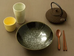 ORYOKI Ramen Schüssel Tsuya, grün, 24,5 cm