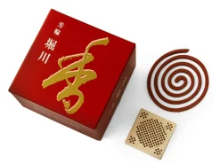 ORYOKI Räucher Spirale Horin Horikawa, 10 Stck., mit Halter