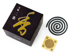 ORYOKI Räucherspirale Horin Nijo, 10 Stck., mit Halter