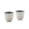 ORYOKI Sake Becher, Silber, 2er Set