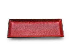 ORYOKI Servierplatte Shuin, rot, 2 Größen