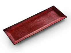 ORYOKI Servierplatte Shuin, rot, 2 Größen