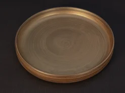 ORYOKI Shusetsu Servierplatte Gold, flach, stapelbar