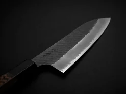 ORYOKI SPG2 Kuroshiage Tsuchime Santoku 180mm, Wenge Handle