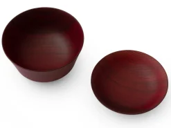 ORYOKI Suppenschale mit Deckel Hashi han, Urushi rot