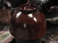 ORYOKI Suppenschale, Reisschale Koma, Urushi schwarz