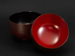 ORYOKI Suppenschale Urushi Mizu duo red, 260 ml
