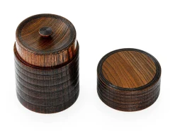 ORYOKI Teedose Urushi Nuri, Holz, braun