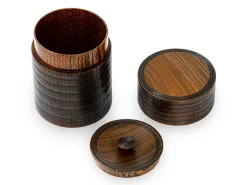 ORYOKI Teedose Urushi Nuri, Holz, braun