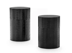 ORYOKI Teedose Urushi Nuri, Holz, schwarz, 2 Größen