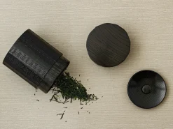 ORYOKI Teedose Urushi Nuri, Holz, schwarz, 2 Größen