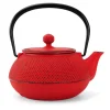 ORYOKI Teekanne Gusseisen Arare, Typ 7, 0,9 L, rot