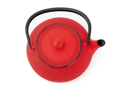 ORYOKI Teekanne Gusseisen Arare, Typ 7, 0,9 L, rot