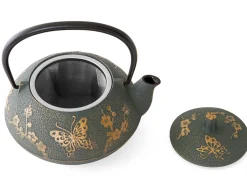 ORYOKI Teekanne Gusseisen CHOCHO, Bronze, 0,6 l