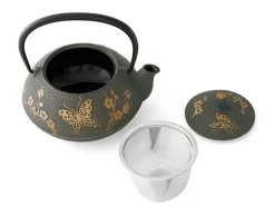 ORYOKI Teekanne Gusseisen CHOCHO, Bronze, 0,6 l