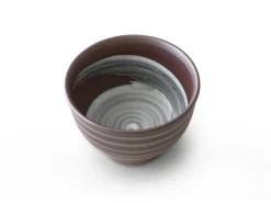 ORYOKI Teeschale Kuro Koma Banko Yaki, 60 ml