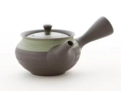 ORYOKI Teeservice Kurofukugata Midorierimaki, 6-teilig