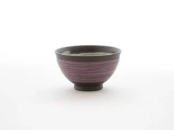 ORYOKI Teeservice Kurohira Murasakisujime, 6-teilig