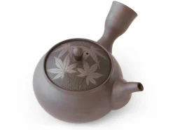 ORYOKI Teeservice Kuro Momiji, Banko Yaki, 4-teilig