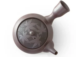 ORYOKI Teeservice Kuro Momiji, Banko Yaki, 4-teilig