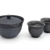 ORYOKI Teeservice Shiboridashi Nanban Mishimazume, 3-teilig