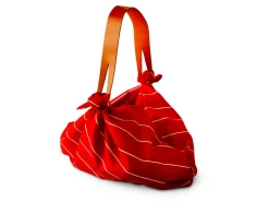 ORYOKI Umhängetasche Furoshiki Sutoraipu, rot, 70 cm