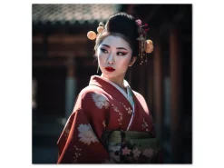 ORYOKI Wandbild Geisha #1, farbig, 1:1