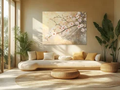 ORYOKI Wandbild Japanischer Garten Sakura #1, farbig 4:3