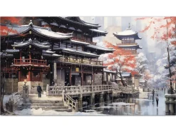 ORYOKI Wandbild Kyoto Gosho #1, farbig 16:9