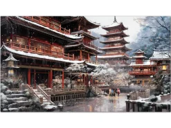 ORYOKI Wandbild Kyoto Gosho #3, farbig 16:9