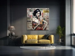 ORYOKI Wandbild Nihon no Pop Art #3, farbig 1:1