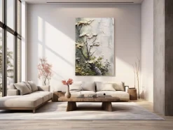 ORYOKI Wandbild Wabi Sabi #1, japanischer Garten, farbig 2:3