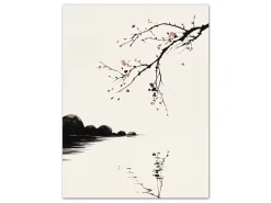 ORYOKI Wandbild Wabi Sabi Sakura #1, farbig 3:4